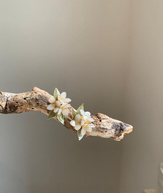 Ohrringe „Eukalyptus-Blatt“